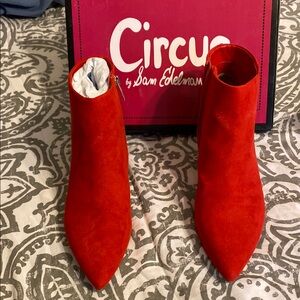 Circus by Sam Edelman Women's Red Ankle Boots